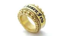 Hip hop jewelry- real custom black gold ring