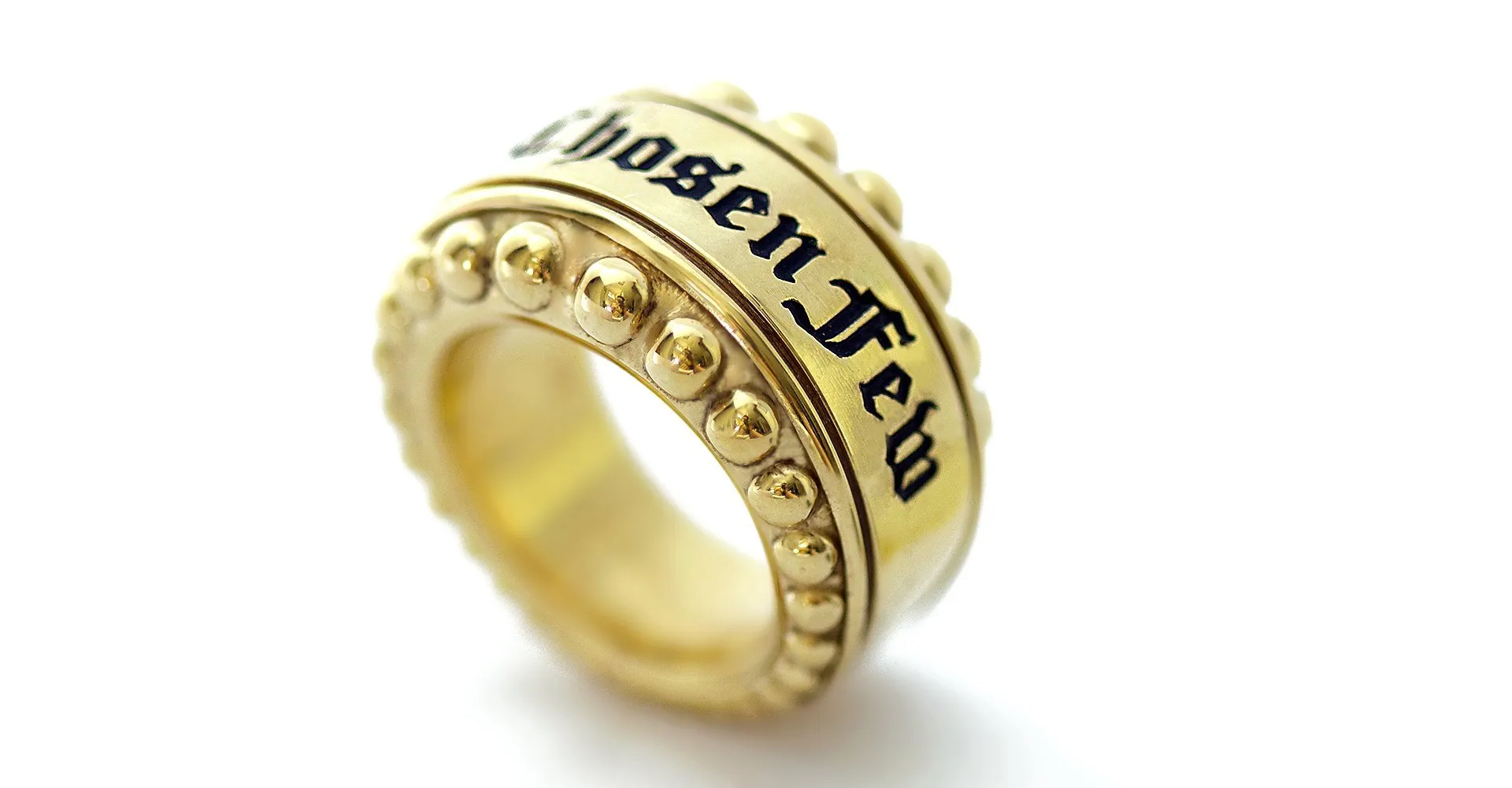 Hip hop jewelry- real custom black gold ring