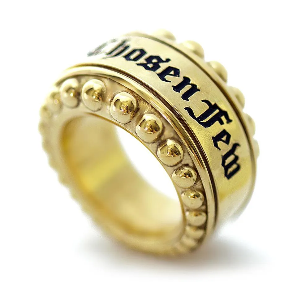 Hip hop jewelry- real custom black gold ring
