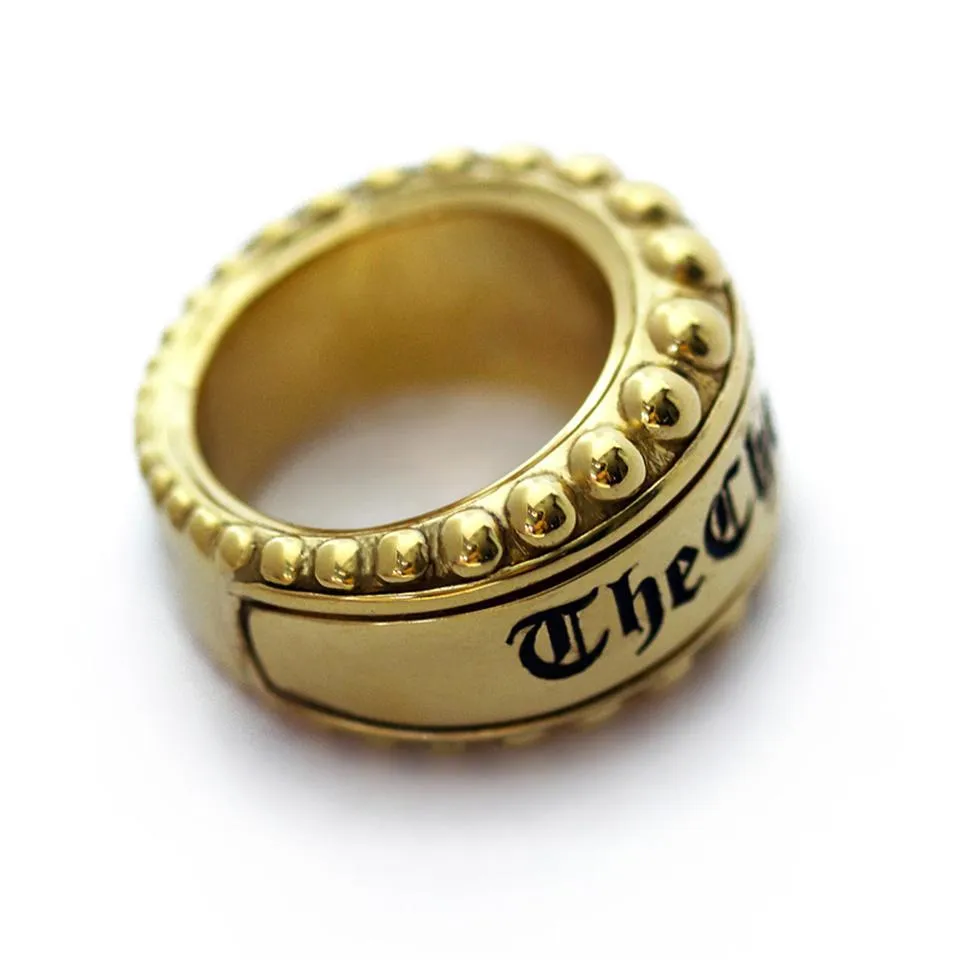 Hip hop jewelry- real custom black gold ring