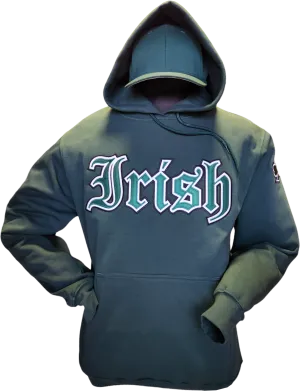 Irish Hoodie Gothic Green