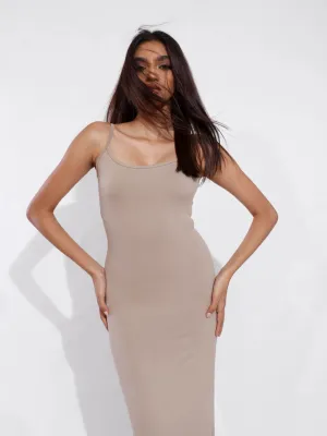 Kat Sleeveless Fitted Bodycon Maxi Dress