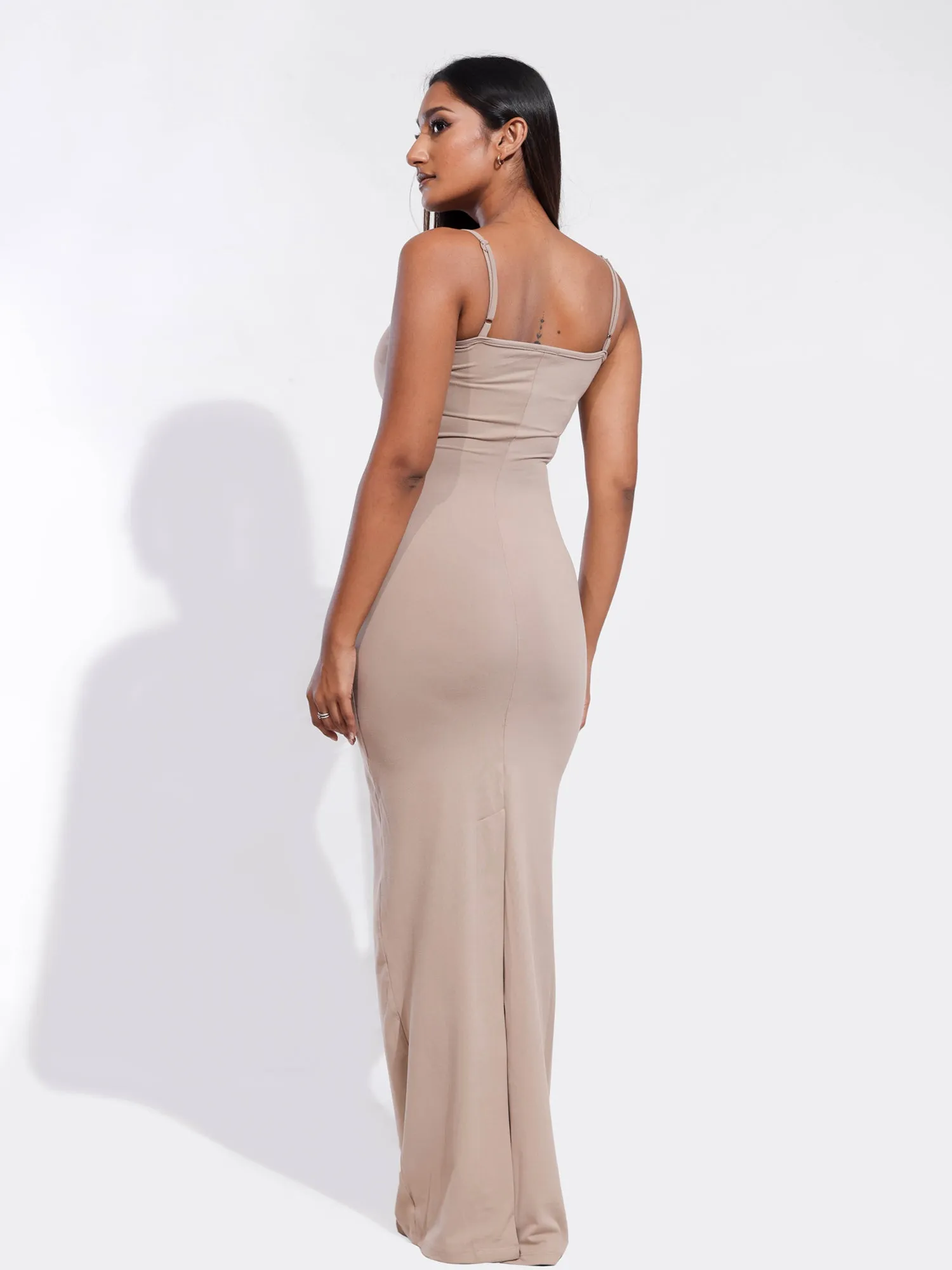Kat Sleeveless Fitted Bodycon Maxi Dress