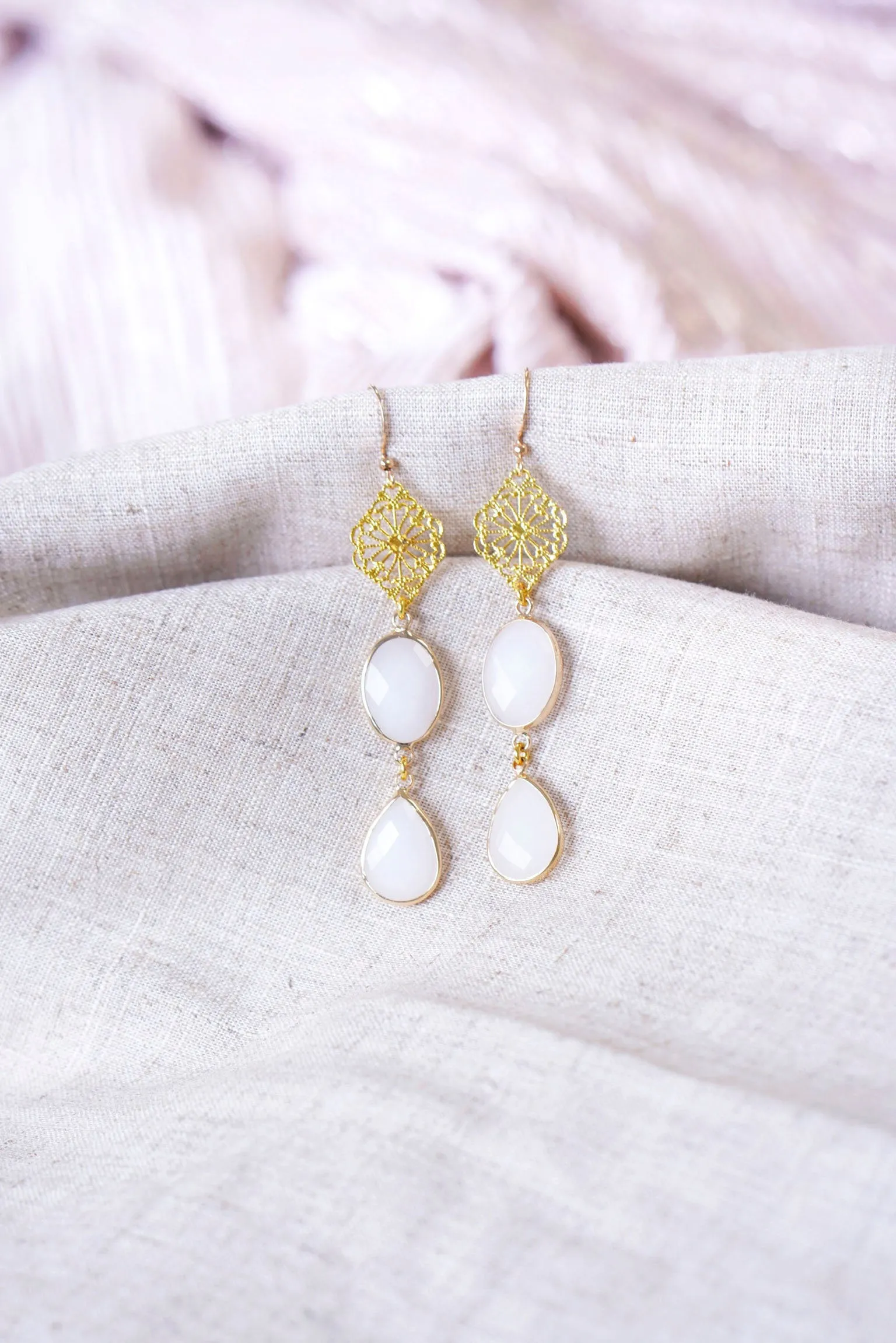 Kayleen Statement Gem Earrings