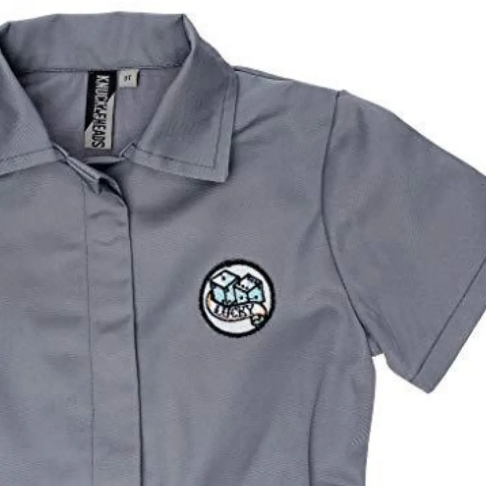 Knuckleheads Kids Coverall for Girls, Mechanic Halloween Jumpsuit Costume Baby Outfit