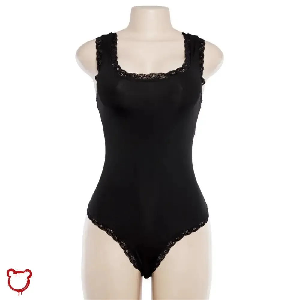 Lace-Up Cursed Bodysuit
