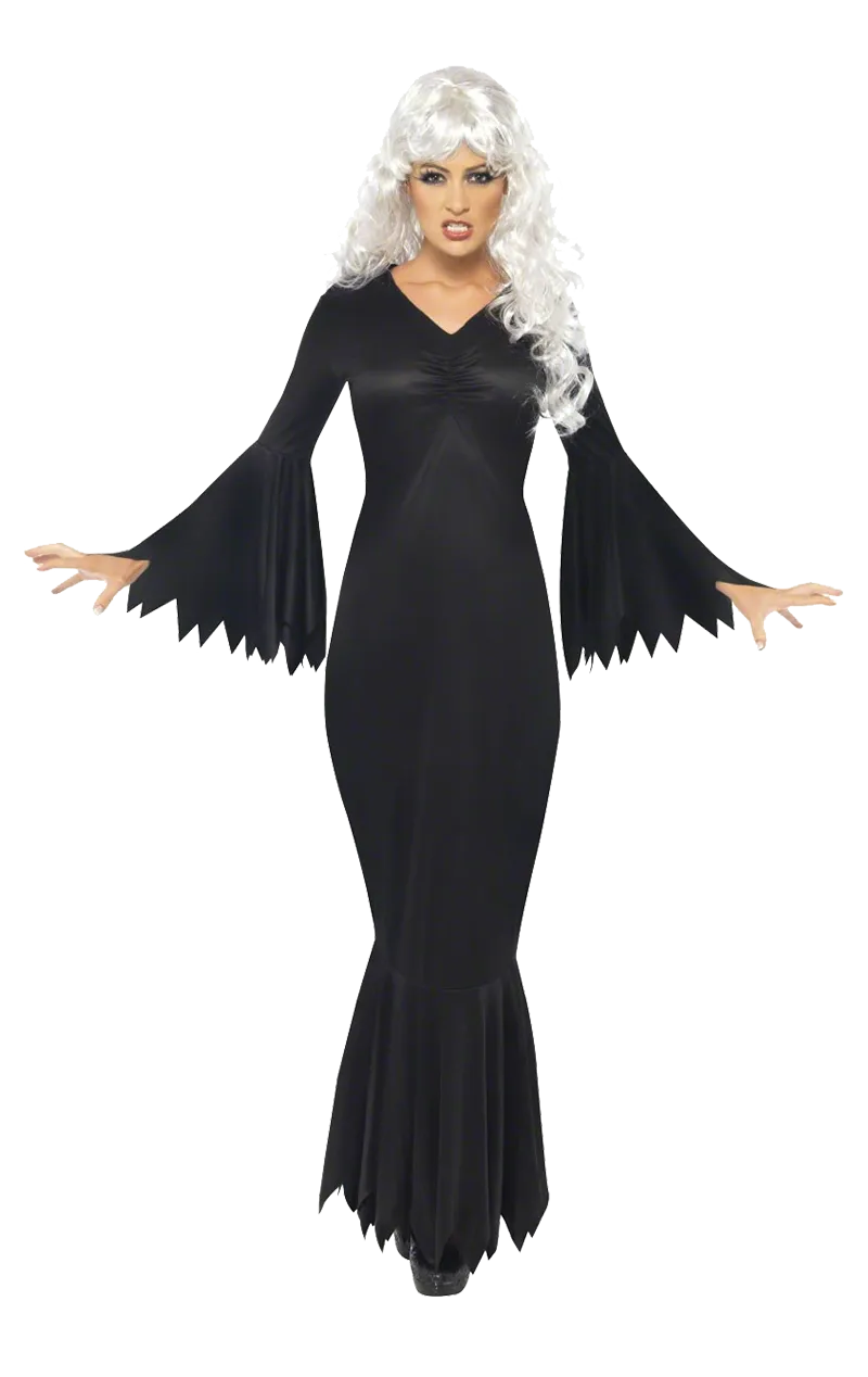 Ladies Black Vamp Dress