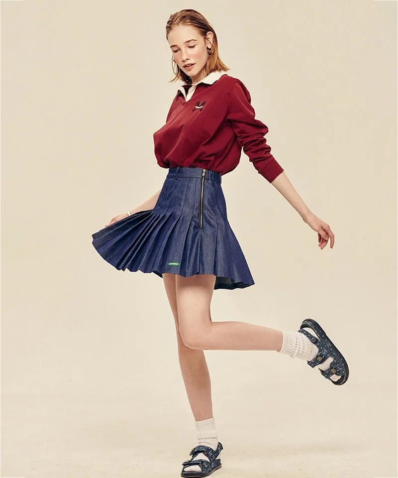 LE SONNET Denim Lover Skirt - Indigo