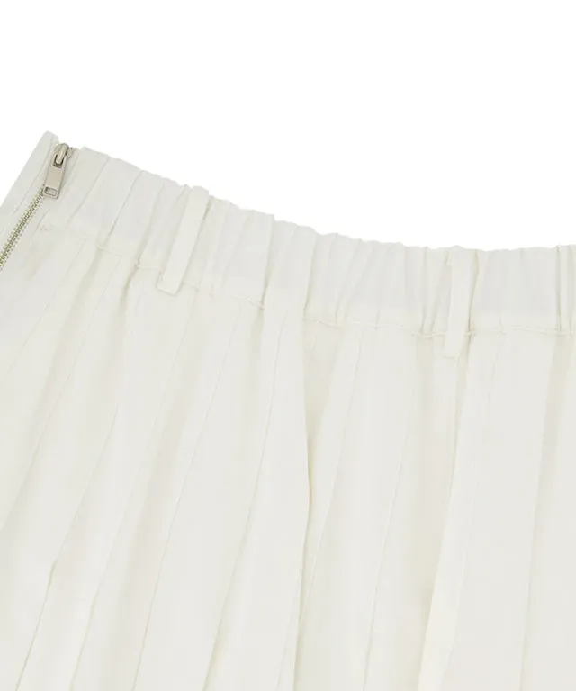 LE SONNET Denim Lover Skirt - White