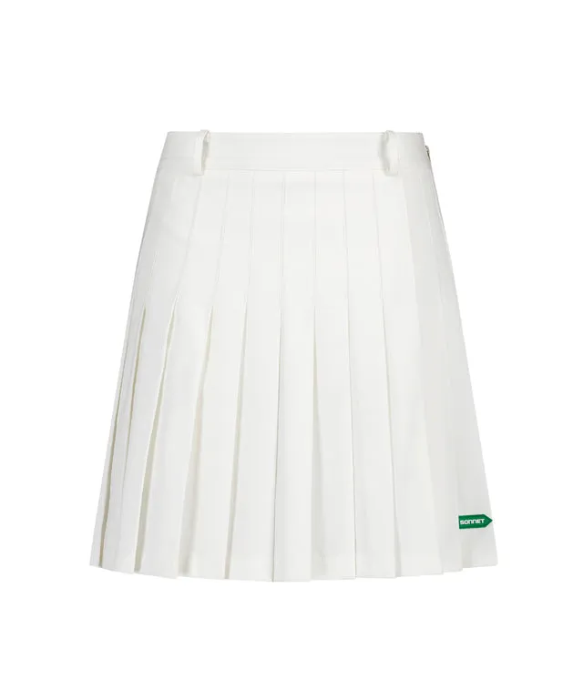 LE SONNET Denim Lover Skirt - White