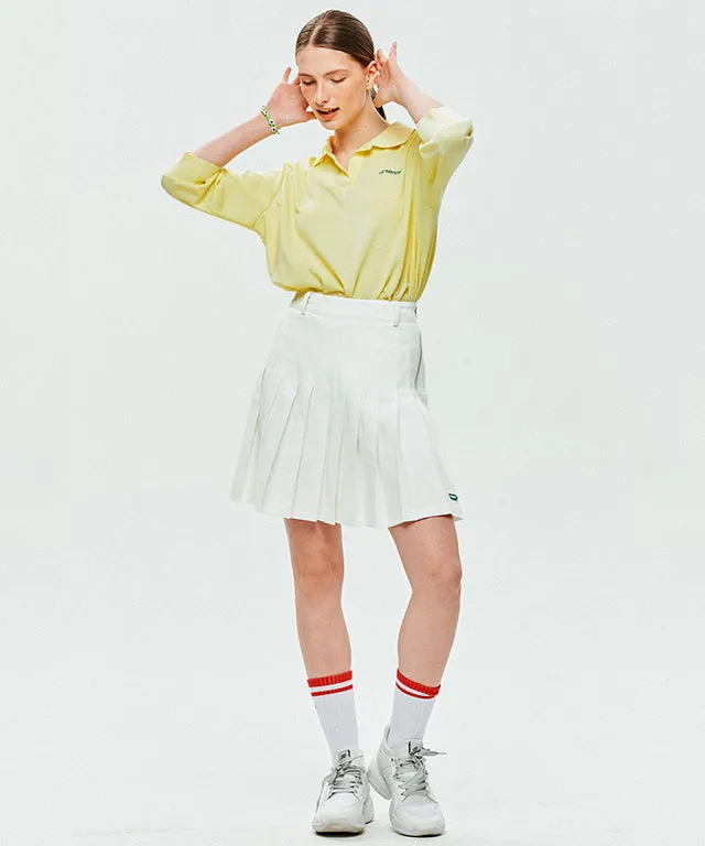 LE SONNET Denim Lover Skirt - White