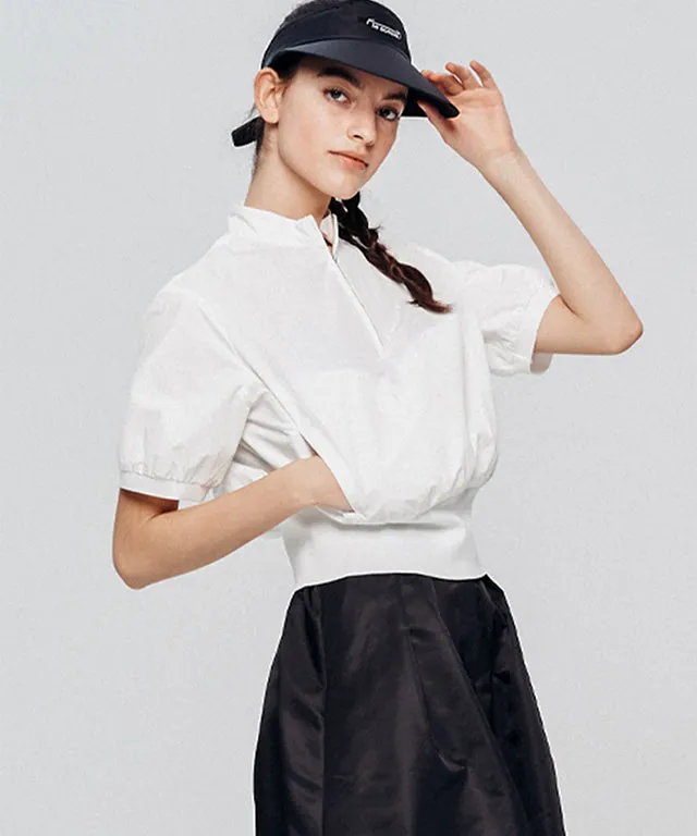 LE SONNET Lovely Sporty Blouse - White