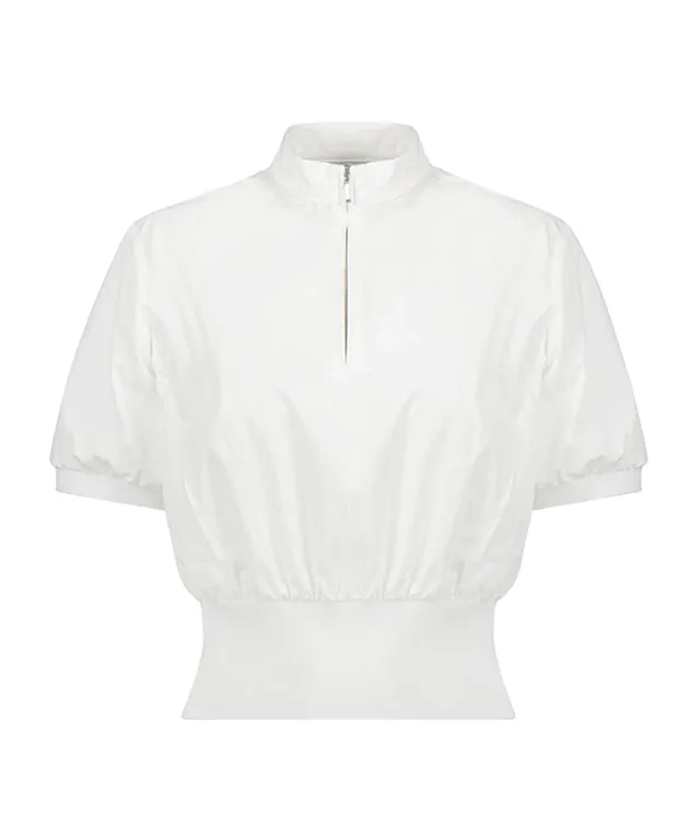 LE SONNET Lovely Sporty Blouse - White