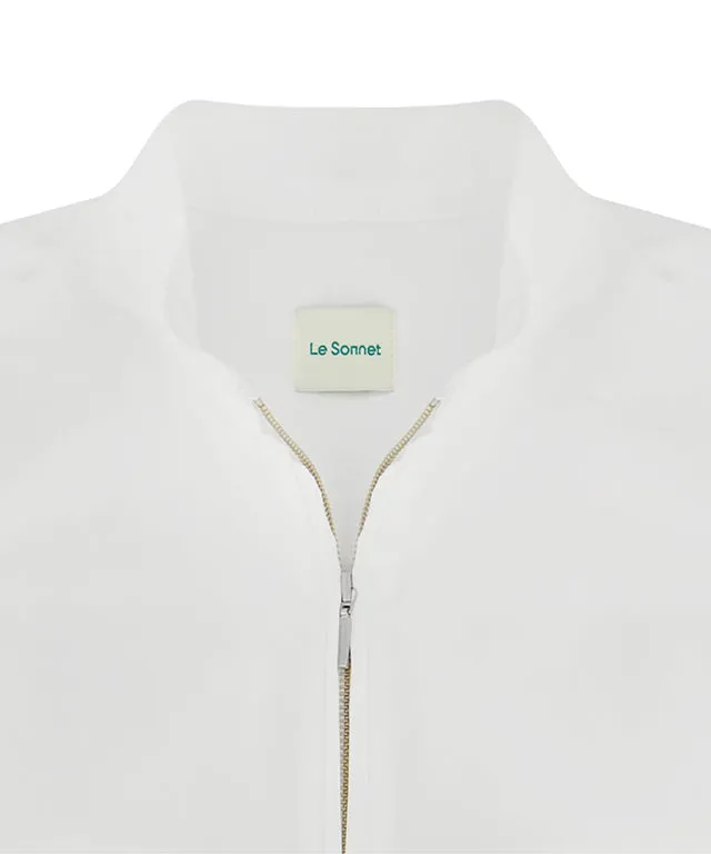 LE SONNET Lovely Sporty Blouse - White