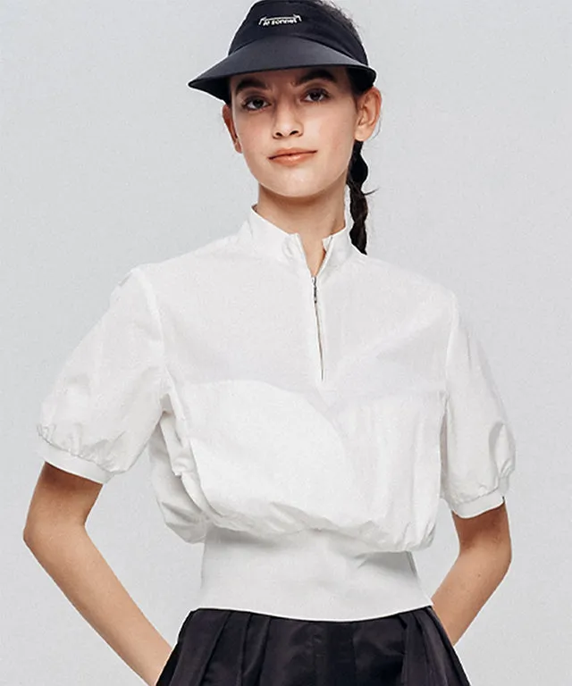 LE SONNET Lovely Sporty Blouse - White