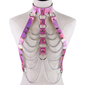 [@lou.von.bright] GOTHIC LASER METAL CHAIN BELT UB3179