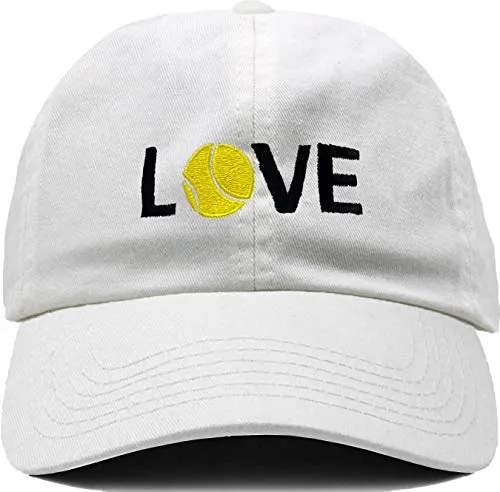 Love Tennis Dad Hat by Funky Junque