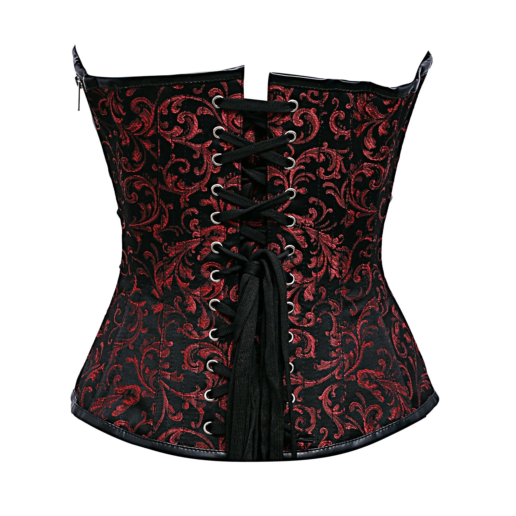 Marloes Black & Red Gothic Overbust Corset
