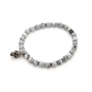 Men's Spiritual Beaded Skull Bracelet