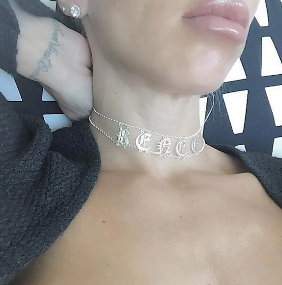 Name Choker Necklace
