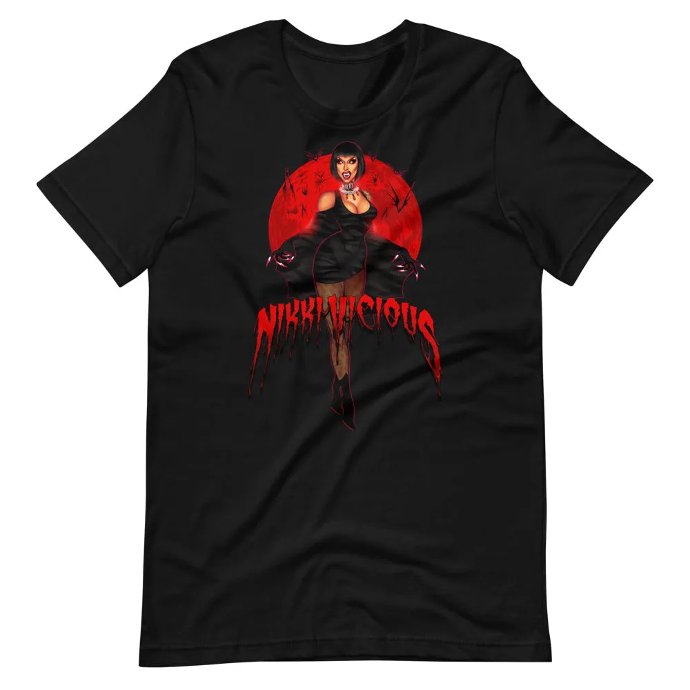 Nikki Vicious Vampiress Short-Sleeve Unisex T-Shirt Art