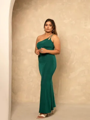 One Shoulder Maxi Dress