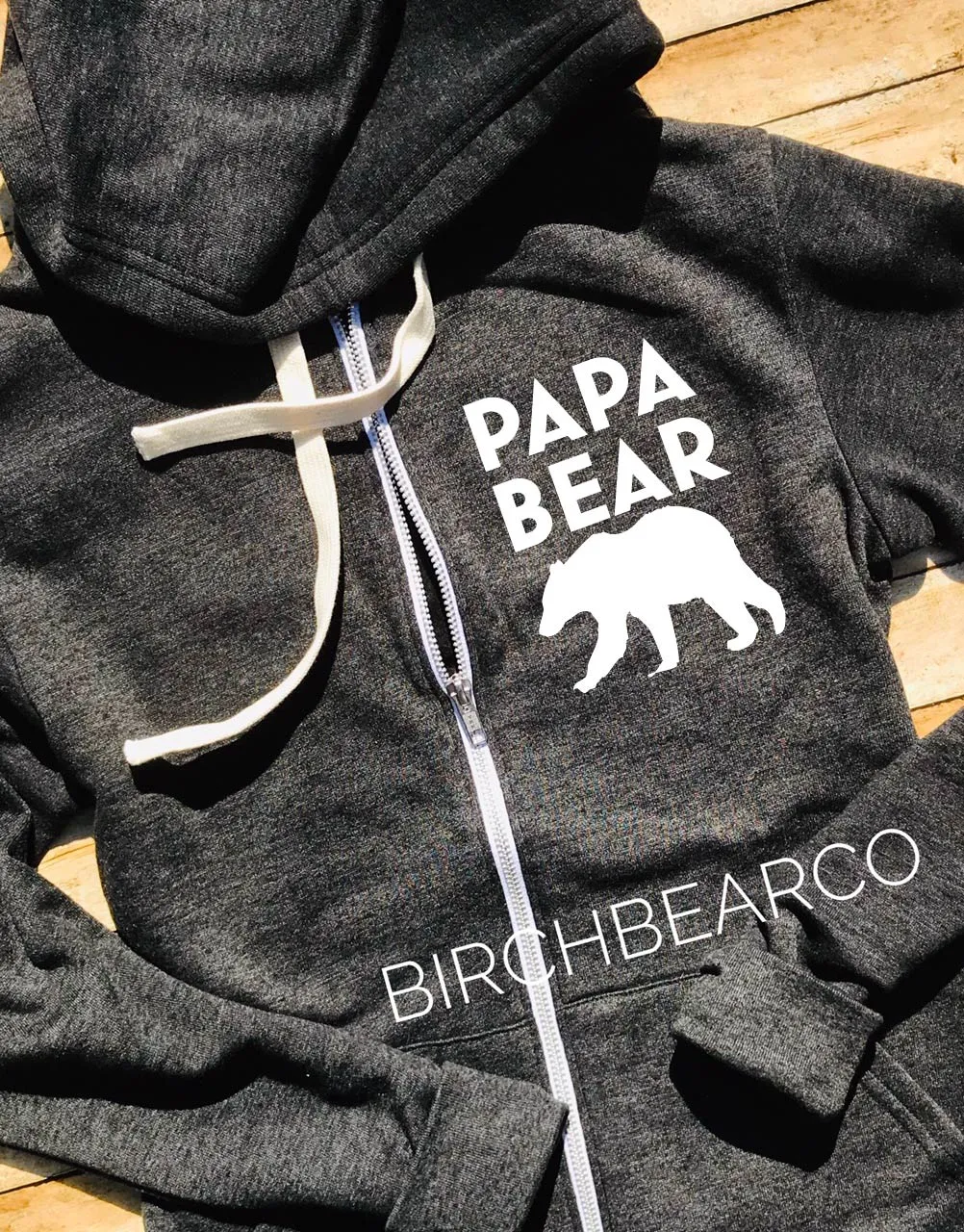 Papa Bear Zip Sweatshirt