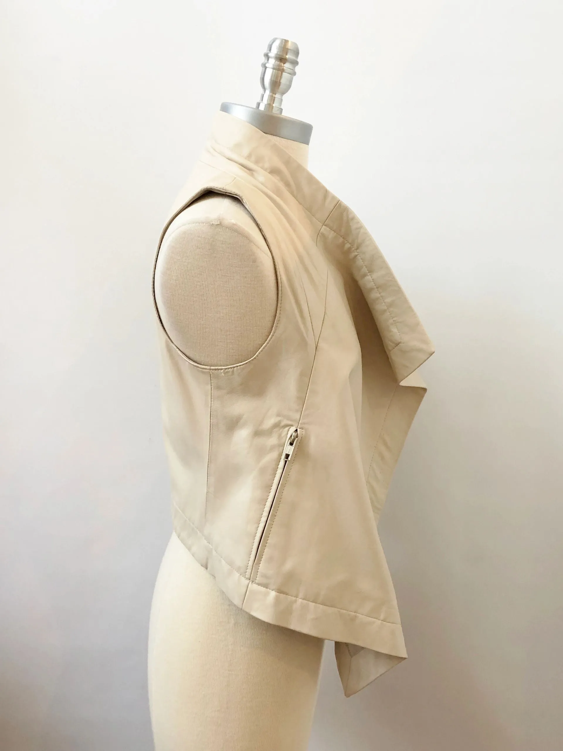 Patterson Kincaid Leather Vest Size Xs