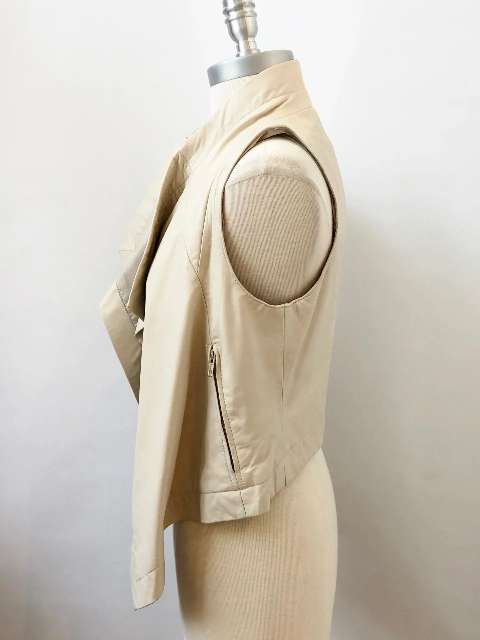 Patterson Kincaid Leather Vest Size Xs