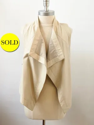 Patterson Kincaid Leather Vest Size Xs