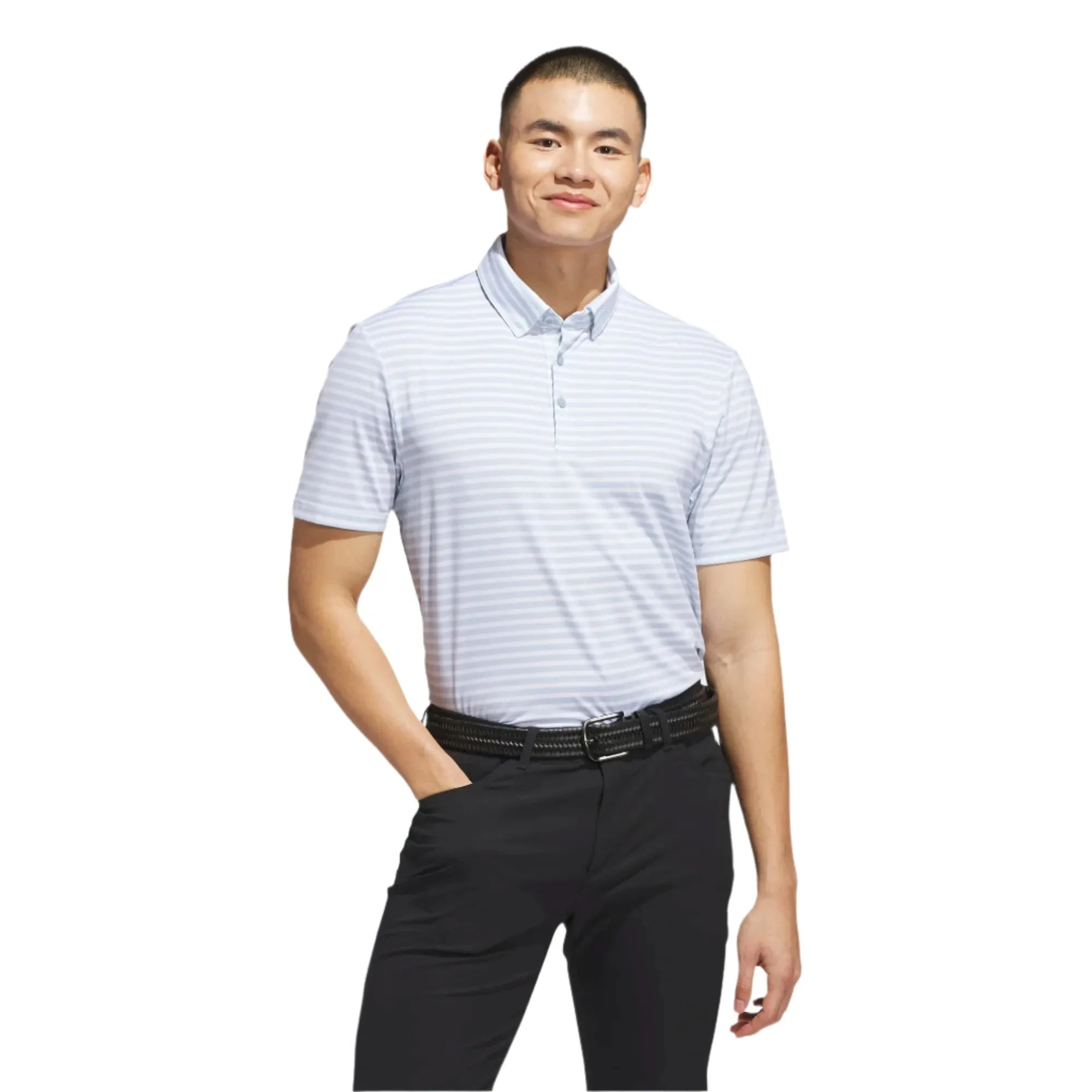 Polo de golf con rayas Ultimate de adidas
