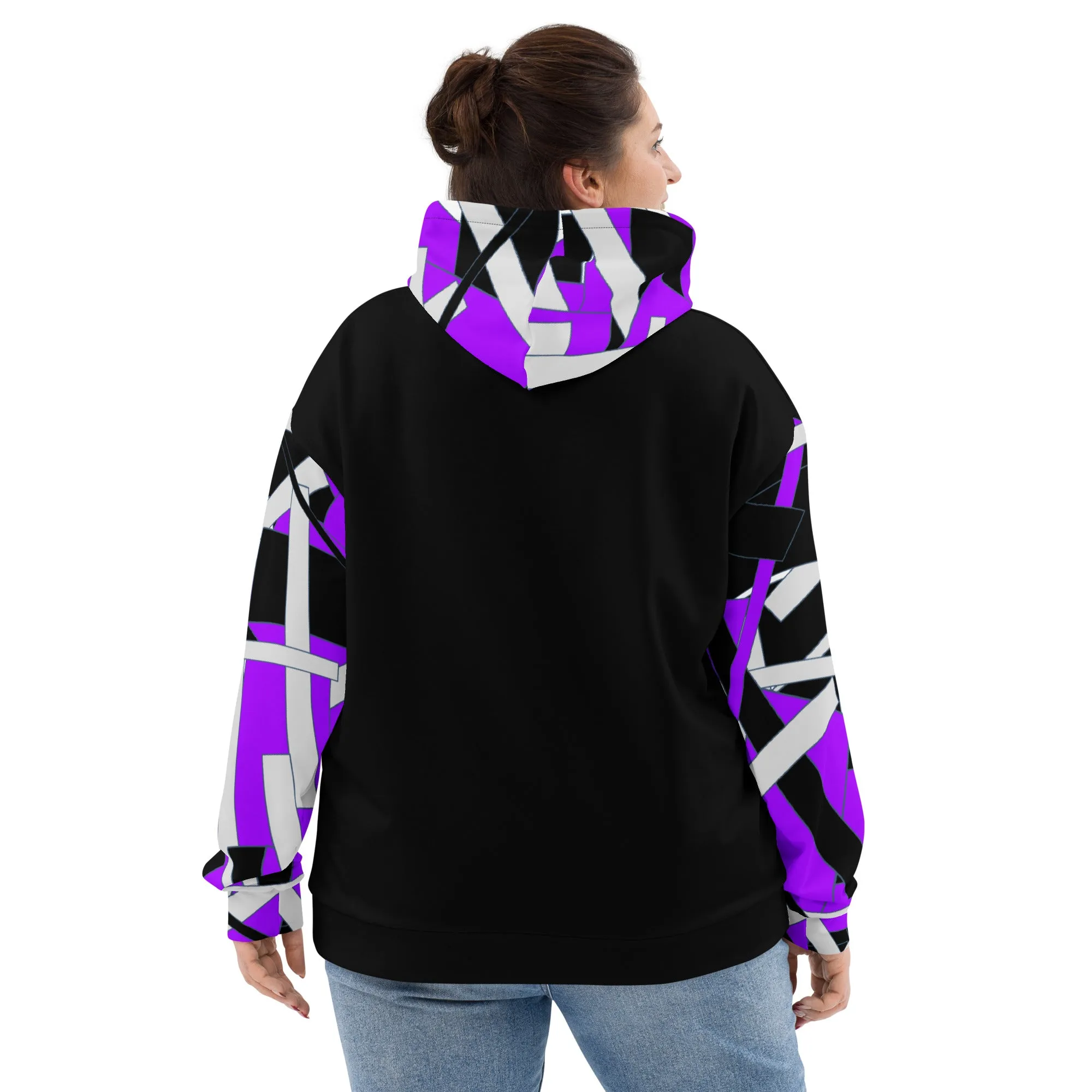 Purple Geometric Unisex Hoodie