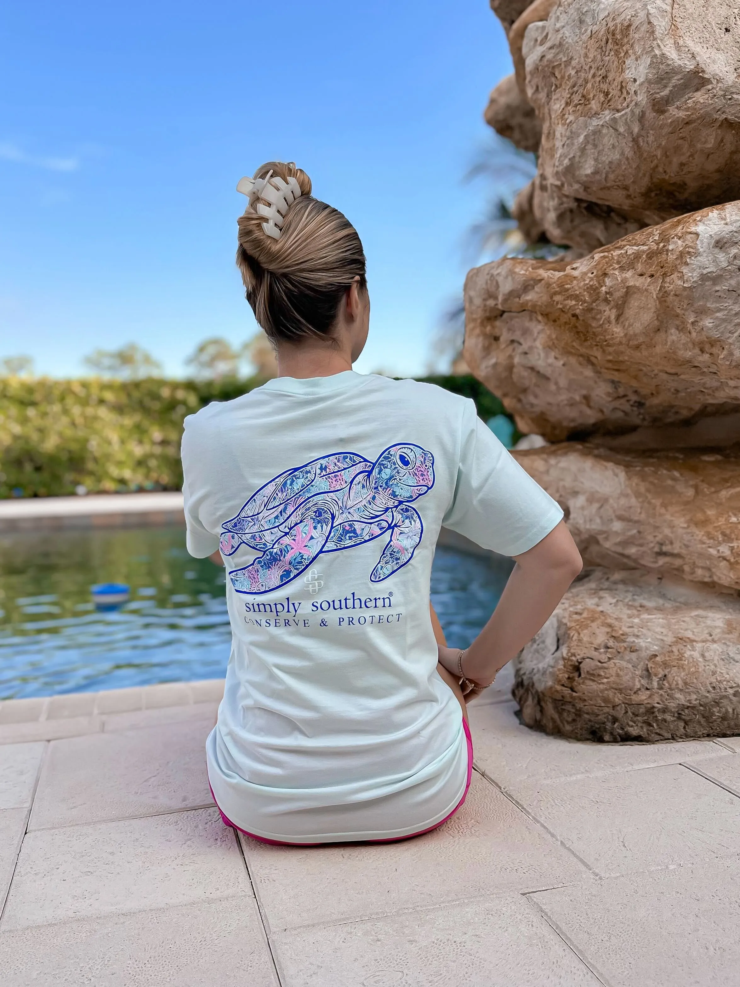 Reef Turtle Tracking Tee by Simply Southern (Ships Early March)