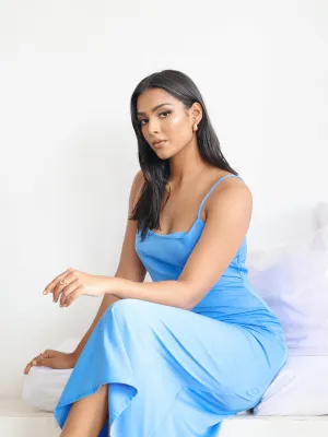 Round Neck Sleeveless Midi Dress