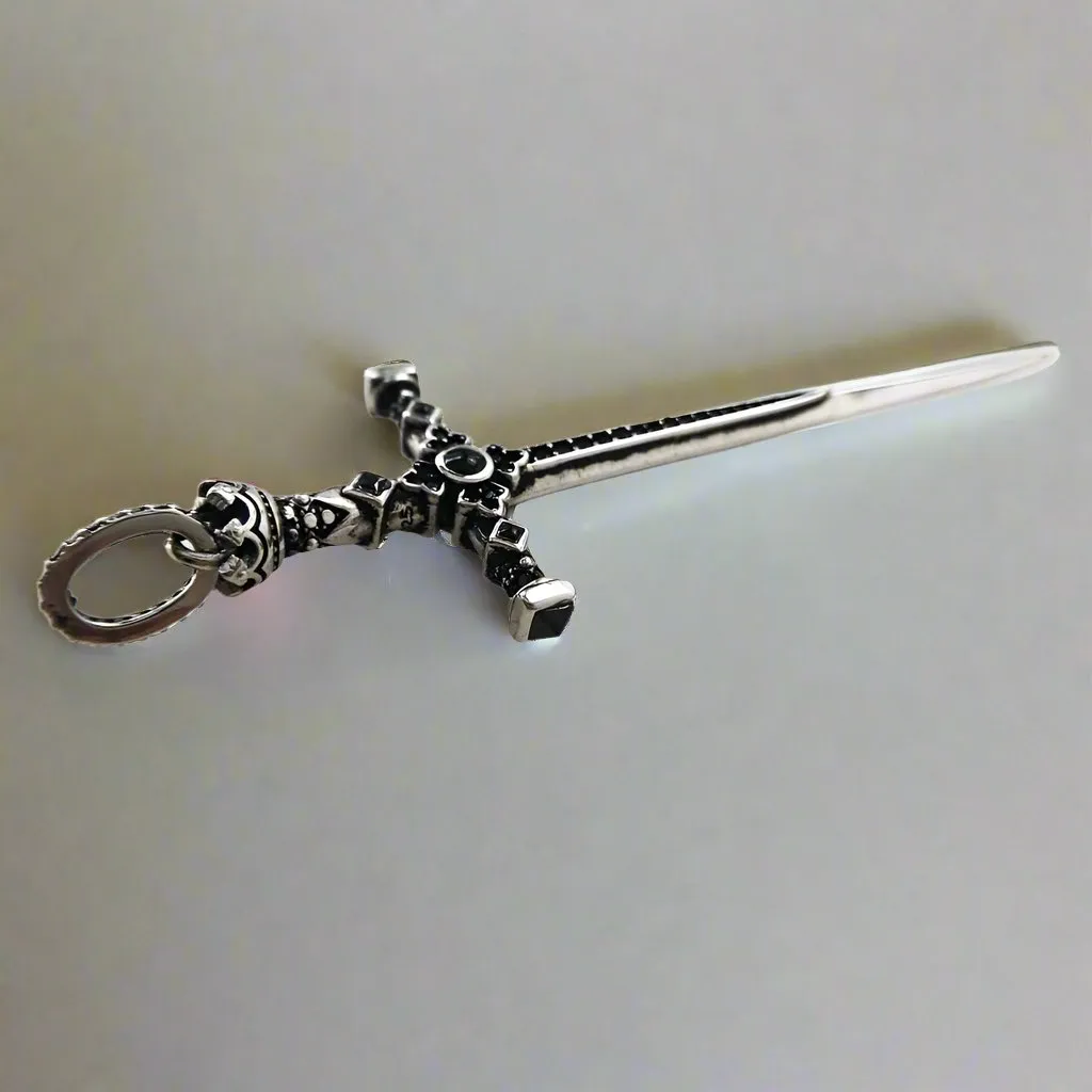 Royal Sword of Courage Punk Pendant