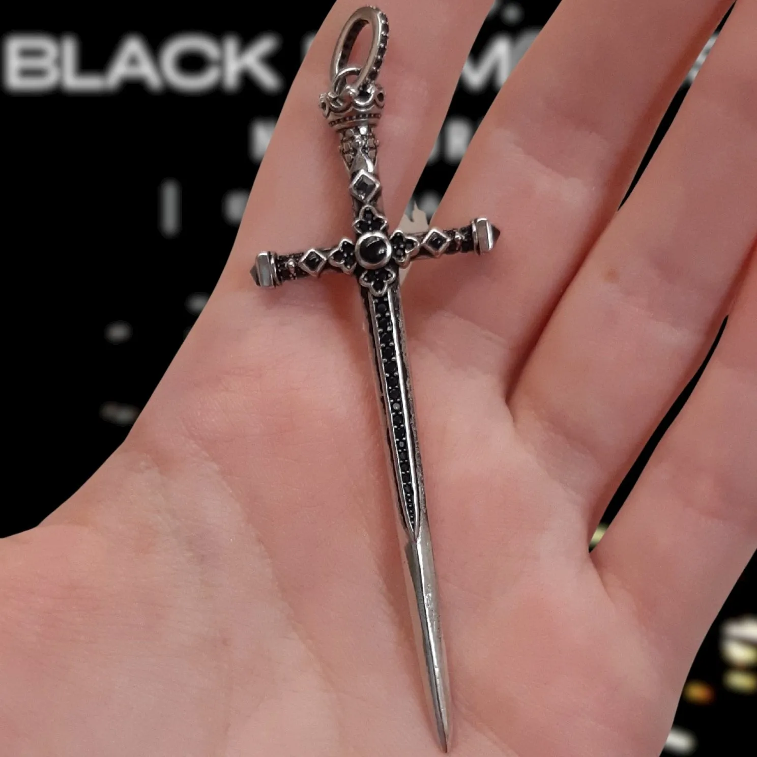 Royal Sword of Courage Punk Pendant