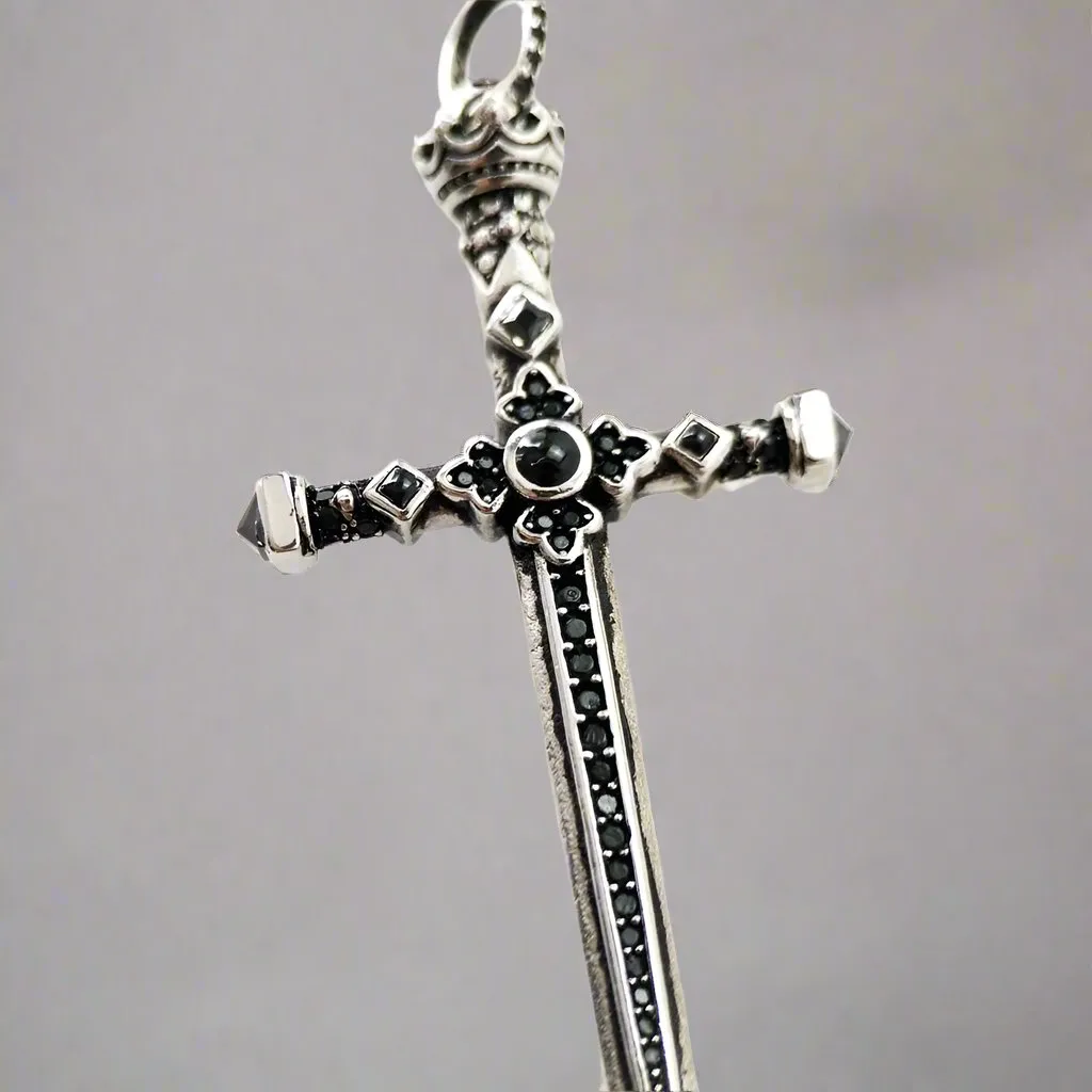 Royal Sword of Courage Punk Pendant