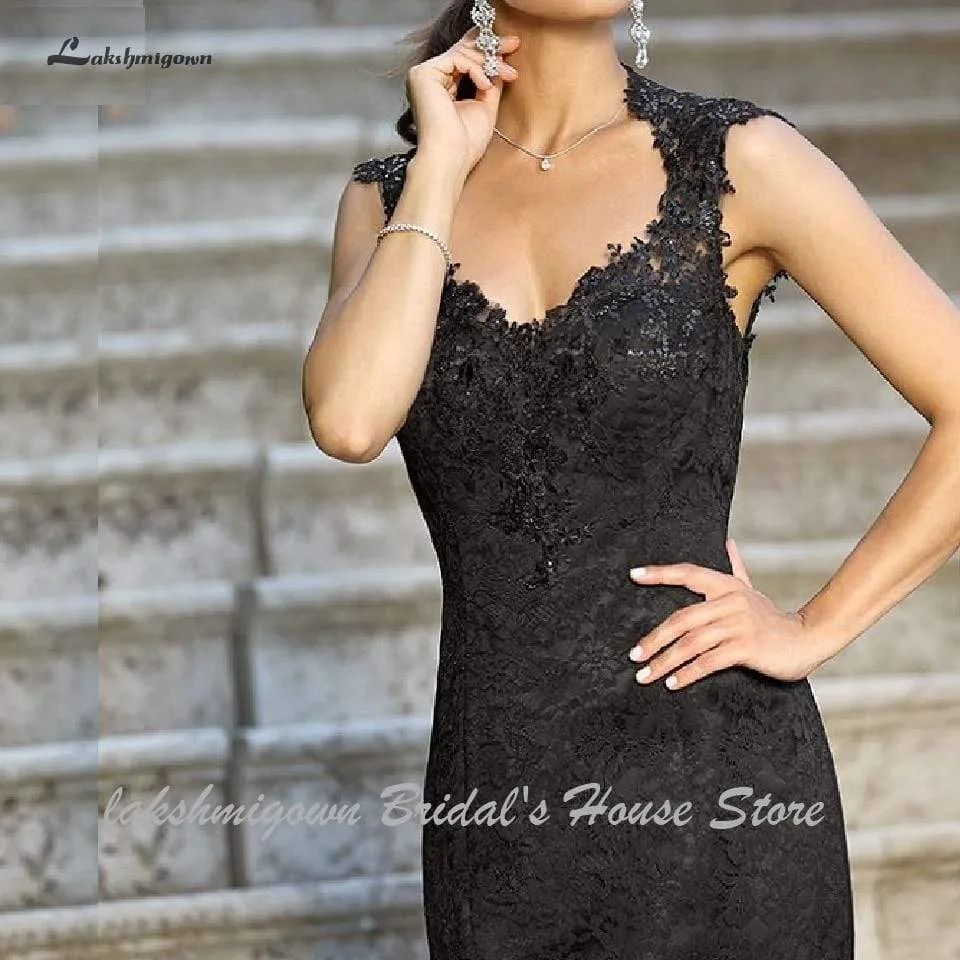 Roycebridal Gothic Black Mermaid Wedding Dresses Sexy Bridal