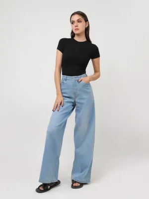 Sam High Neck Fitted T-Shirt