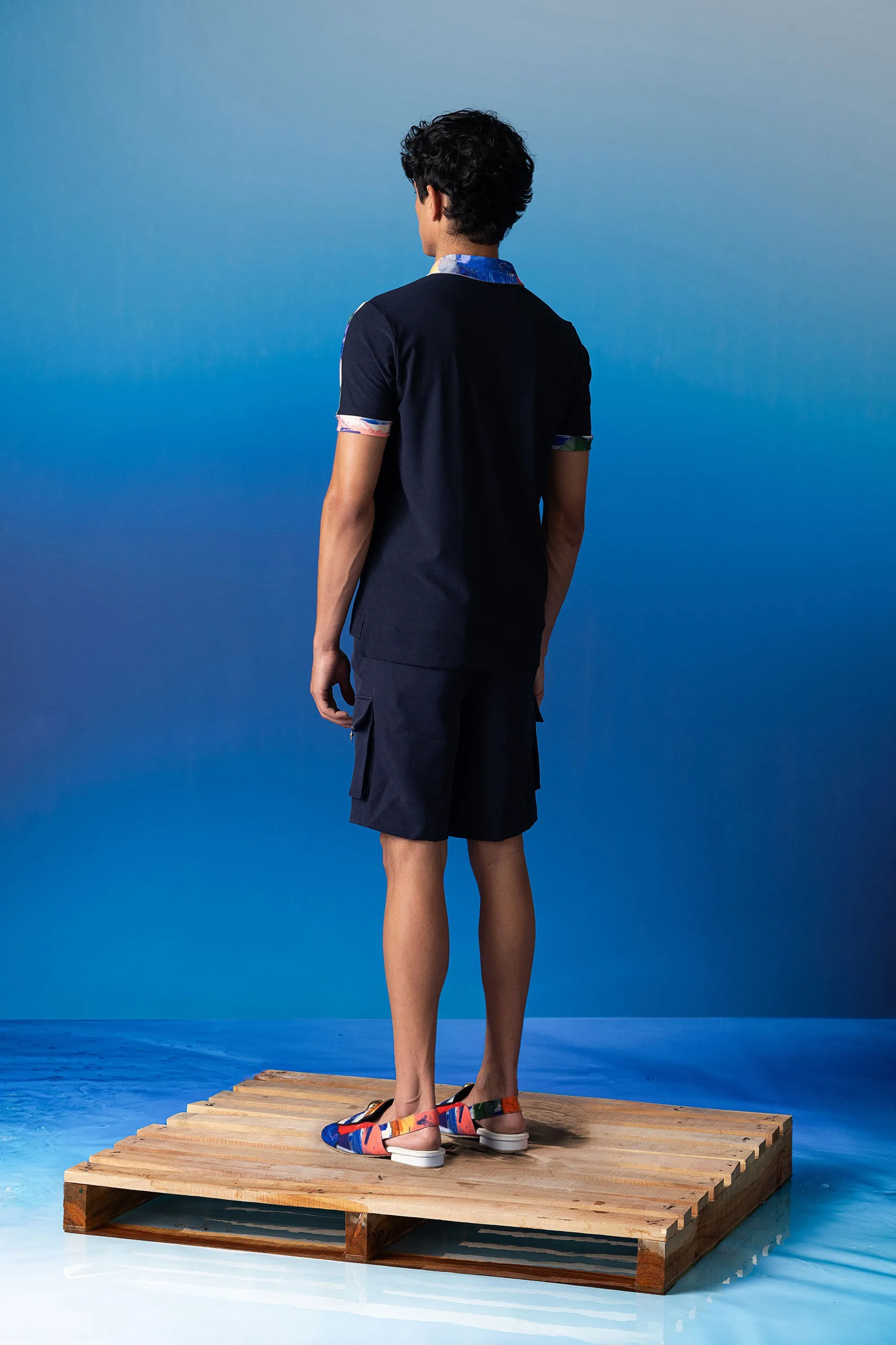 Sapphire & Foxfires Zipper Polo