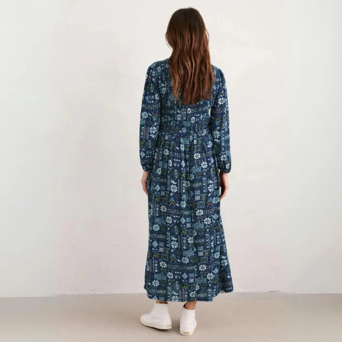 Seasalt Meadowsweet Dress | Navy Print