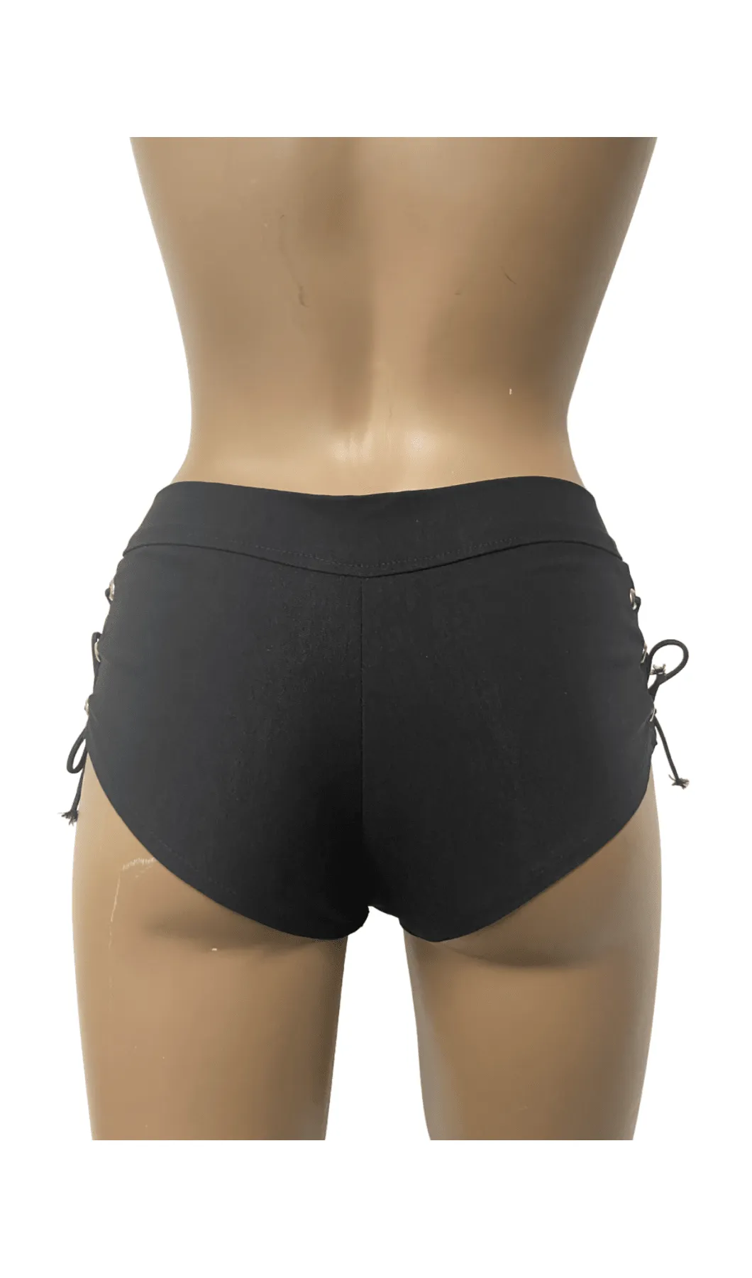 Side Lace up Micro Mini Short