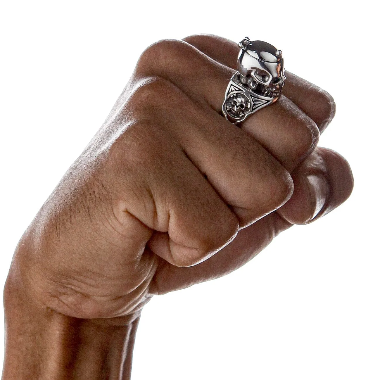 Skull Poison Pill Box Sterling Silver Gothic Ring
