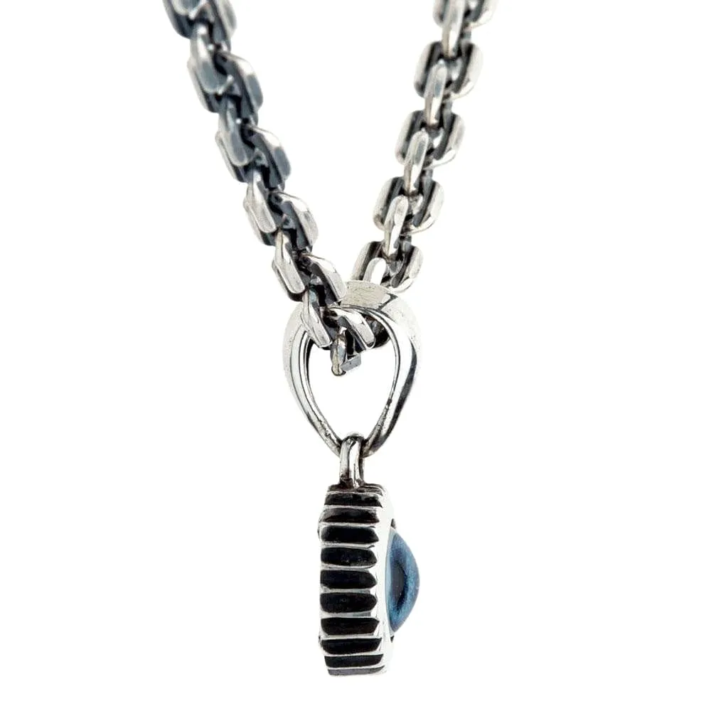 Small Evil Eye Sterling Silver Pendant