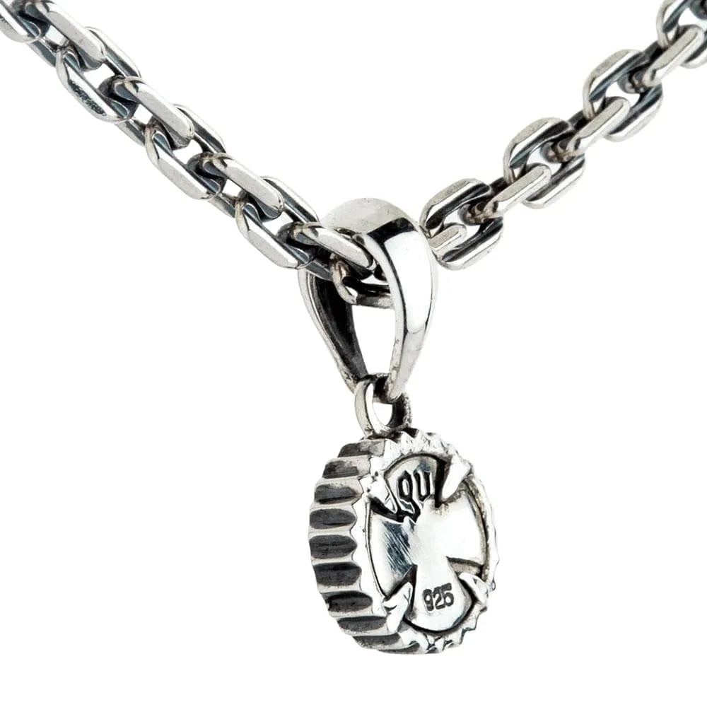 Small Evil Eye Sterling Silver Pendant