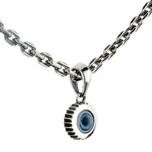 Small Evil Eye Sterling Silver Pendant