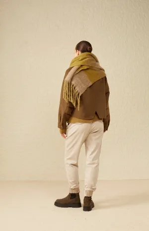 Soft cargo trousers with zip fly and pockets