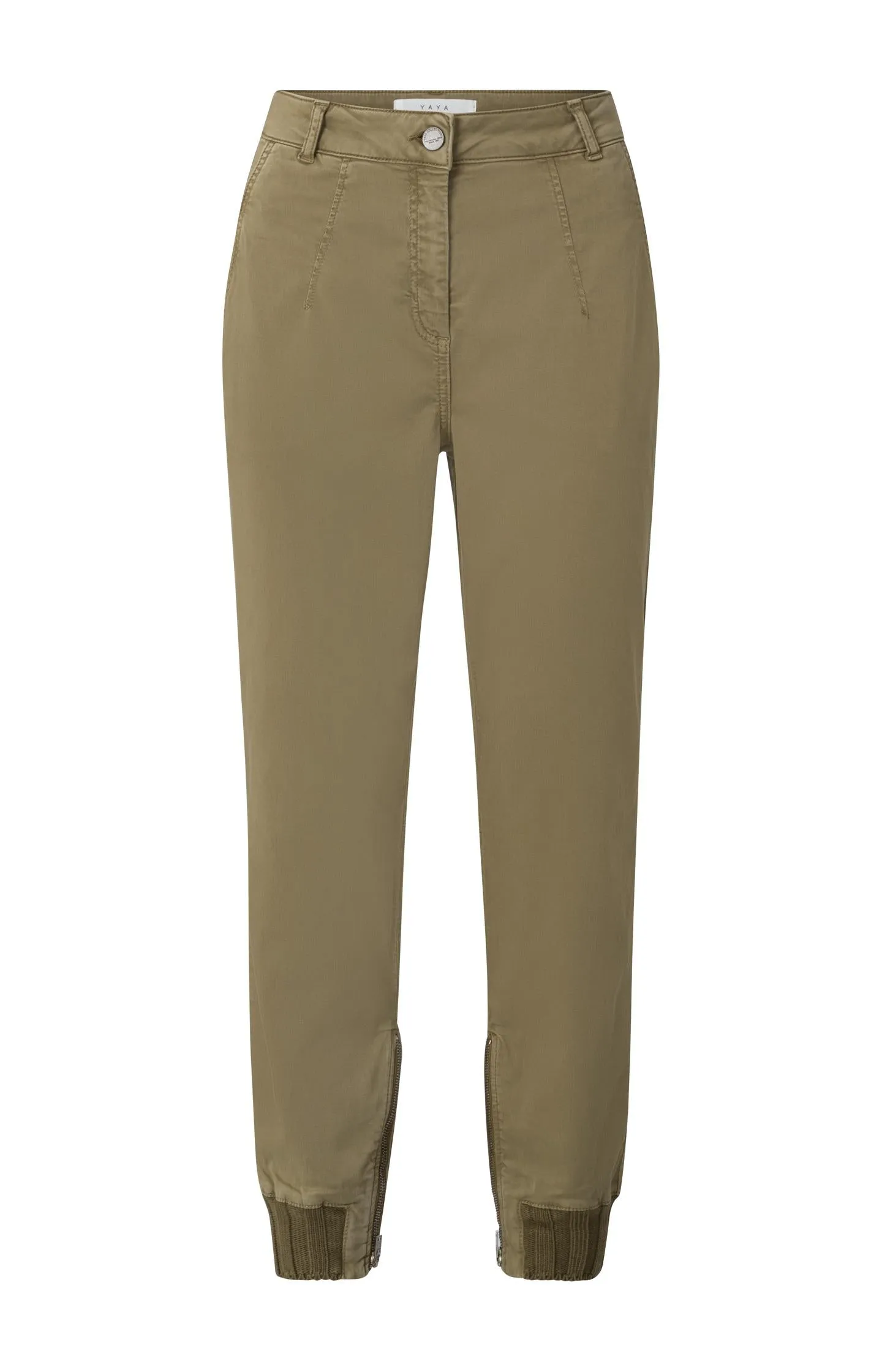 Soft cargo trousers with zip fly and pockets