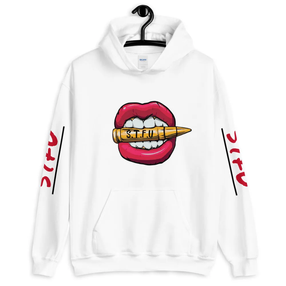 STFU Classic Logo Unisex Hoodie - White