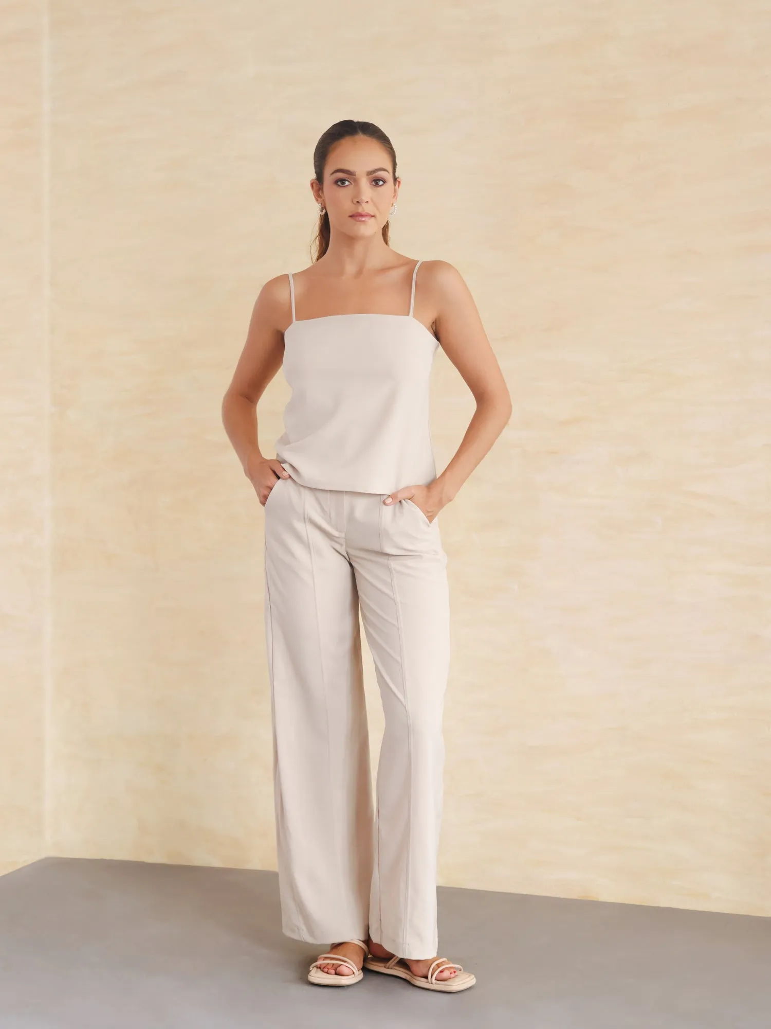 Straight Neck Cami Top